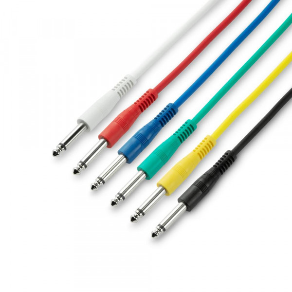 ADAM HALL 3 STAR IPP 0030 SET, Mono Jack 6.35 mm / Mono Jack 6.35 mm, 0.3m ADAM HALL 3 STAR IPP 0030 SET, Mono Jack 6.35 mm / Mono Jack 6.35 mm, 0.3m