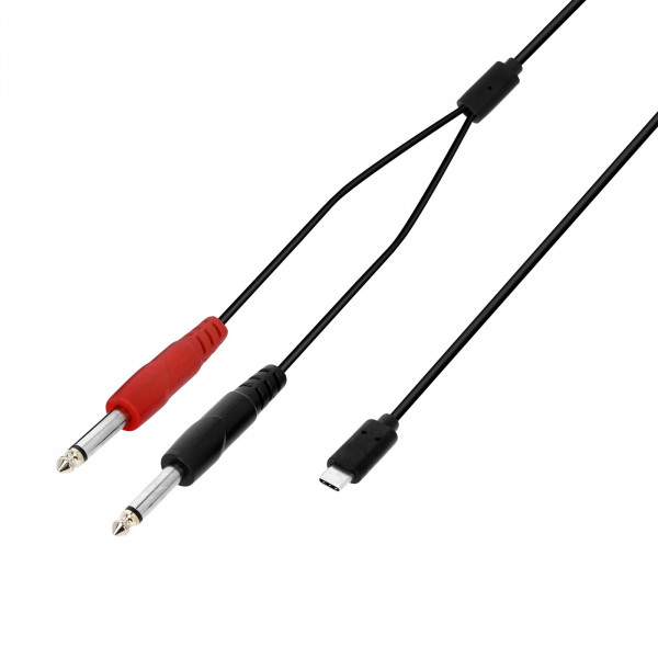 ADAM HALL 3 STAR USB-C / 2 x Stereo Jack 6.3 mm, 1.5m