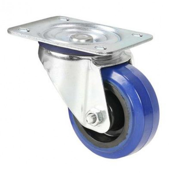 ADAM HALL Hardware 372081 80mm, with blue wheel ADAM HALL Hardware 372081 80mm, with blue wheel