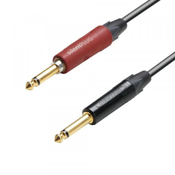 ADAM HALL IPP 0600 silentPLUG, Mono Jack 6.35 mm / Mono Jack 6.35 mm, 6m ADAM HALL IPP 0600 silentPLUG, Mono Jack 6.35 mm / Mono Jack 6.35 mm, 6m