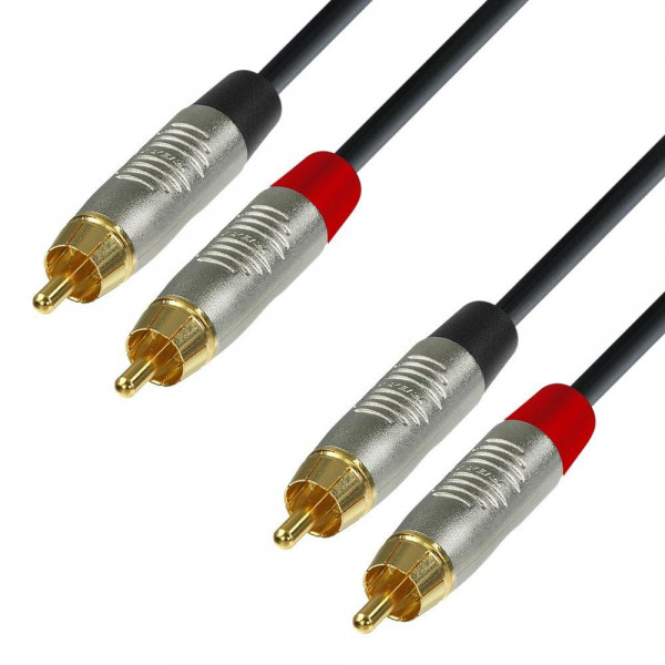 ADAM HALL K4 TCC 0060, 2 x RCA / 2 x RCA, 0.6m ADAM HALL K4 TCC 0060, 2 x RCA / 2 x RCA, 0.6m