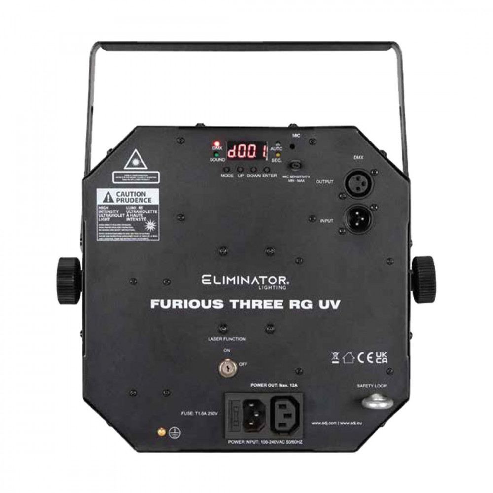 ADJ ELIMINATOR Furious Three RG UV ADJ ELIMINATOR Furious Three RG UV