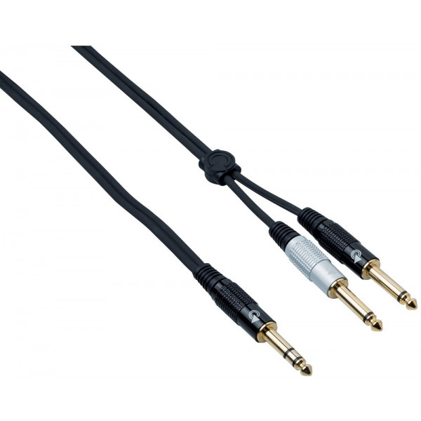 BESPECO EAGLE PRO Stereo Jack 6.35 mm / 2 x Mono Jack 6.35 mm, 3m BESPECO EAGLE PRO Stereo Jack 6.35 mm / 2 x Mono Jack 6.35 mm, 3m