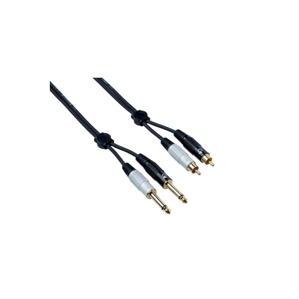 BESPECO EAGLE PRO 2 x RCA / 2 x Mono Jack 6.35 mm, 3m BESPECO EAGLE PRO 2 x RCA / 2 x Mono Jack 6.35 mm, 3m