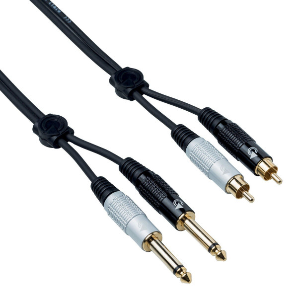 BESPECO EAGLE PRO, 2 x RCA / 2 x Mono Jack 6.35 mm, 5m BESPECO EAGLE PRO, 2 x RCA / 2 x Mono Jack 6.35 mm, 5m