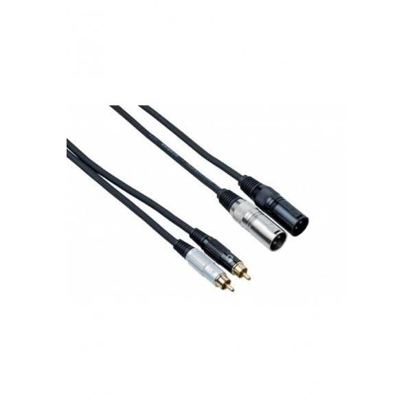 BESPECO EAGLE PRO, 2 x RCA / 2 x XLR M, 3m BESPECO EAGLE PRO, 2 x RCA / 2 x XLR M, 3m