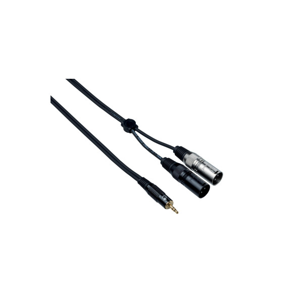 BESPECO EAGLE PRO Mini Jack 3.5 mm / 2 x XLR M, 3m BESPECO EAGLE PRO Mini Jack 3.5 mm / 2 x XLR M, 3m