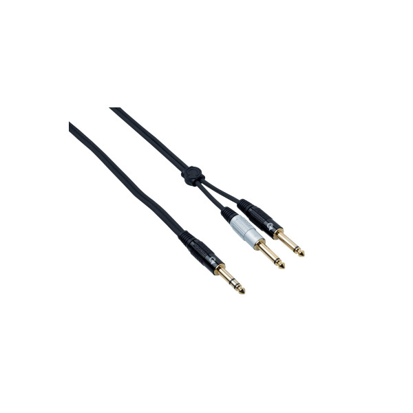 BESPECO EAGLE PRO Stereo Jack 6.35 mm / 2 x Mono Jack 6.35 mm, 1.5m BESPECO EAGLE PRO Stereo Jack 6.35 mm / 2 x Mono Jack 6.35 mm, 1.5m