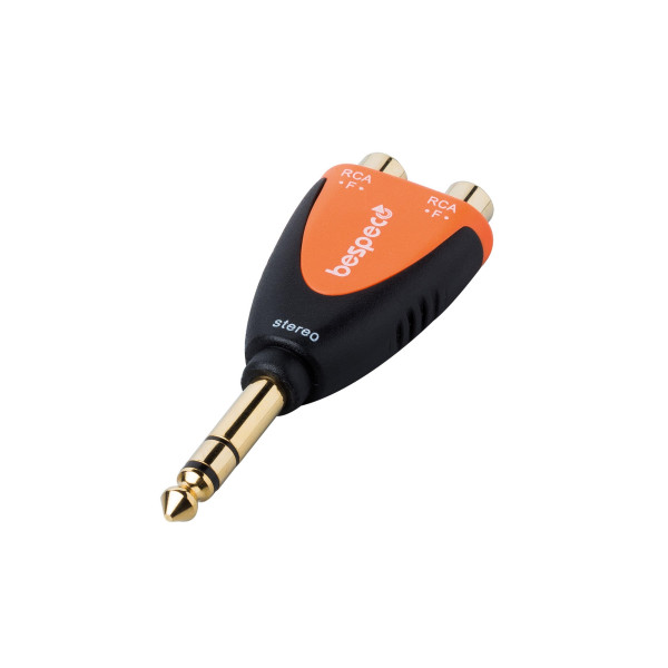 BESPECO Silos JACK stereo (M) / 2x RCA (F)