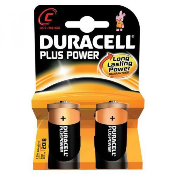 Baterija DURACELL Alkaline Plus LR14/C MN 1400 B2  Baterija DURACELL Alkaline Plus LR14/C MN 1400 B2