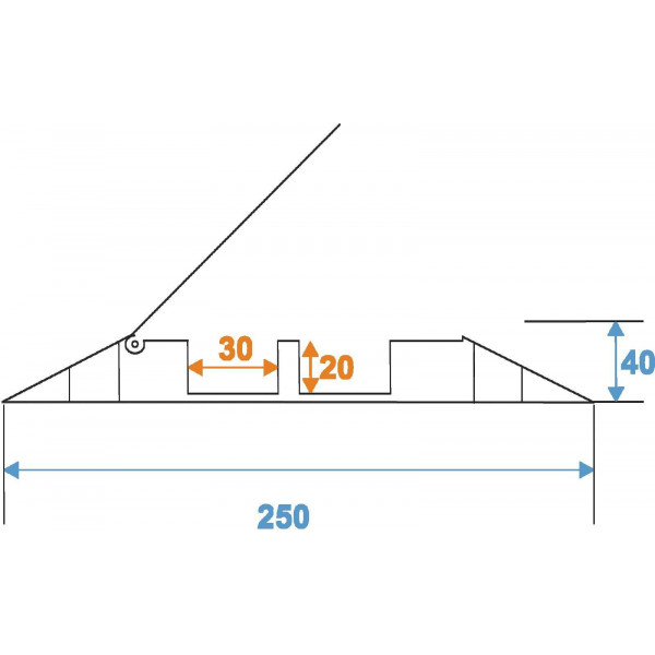EUROLITE 2 channels 1000x250mm 