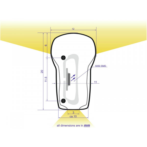 EUROLITE LED Neon Flex 230V Slim blue 100cm