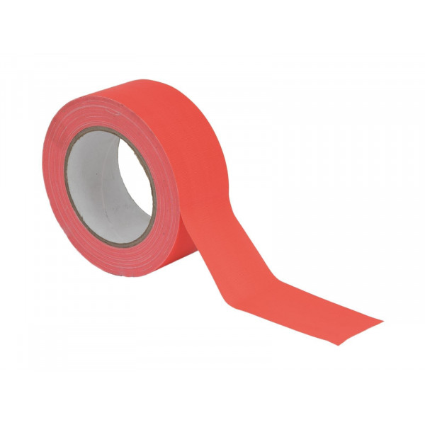 GAFFA Tape 50mm x 25m, neon-orange, UV-active GAFFA Tape 50mm x 25m, neon-orange, UV-active
