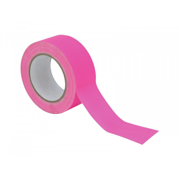 GAFFA Tape 50mm x 25m, neon-pink, UV-active GAFFA Tape 50mm x 25m, neon-pink, UV-active