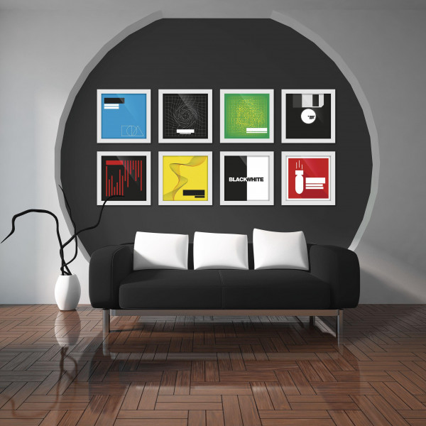 GLORIOUS Vinyl Frame Set White (Set of 3)