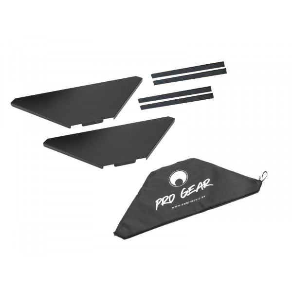 OMNITRONIC Corner Plates incl. Bag for Mobile DJ Stand OMNITRONIC Corner Plates incl. Bag for Mobile DJ Stand
