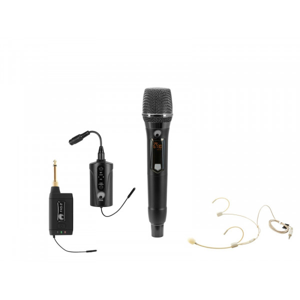 OMNITRONIC FAS TWO rokas un galvas mikrofons OMNITRONIC FAS TWO rokas un galvas mikrofons