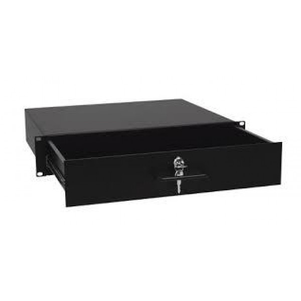 OMNITRONIC Rack Drawer with Lock 2U OMNITRONIC Rack Drawer with Lock 2U