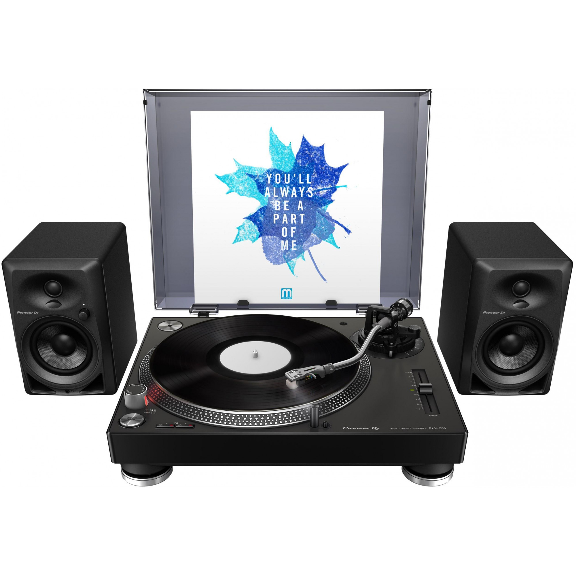 PIONEER PLX-500 Melns