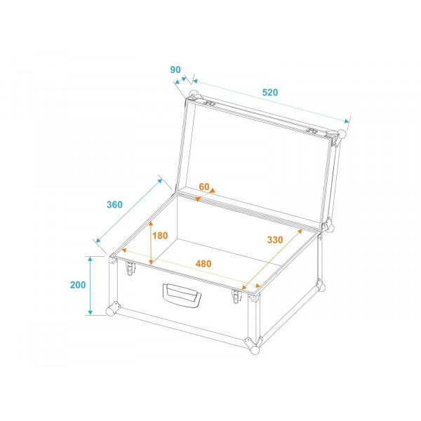 ROADINGER Universal Case Tour, white