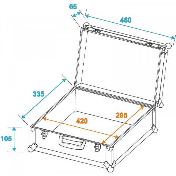 ROADINGER Universal case FOAM, alu 