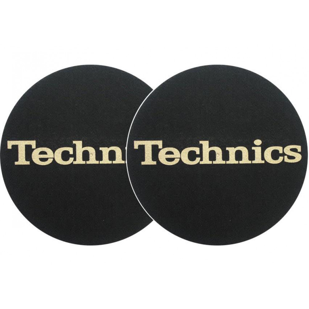 TECHNICS Slipmat Black/Gold Logo