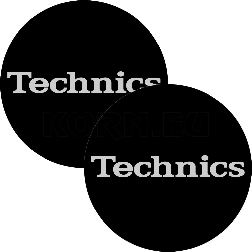 TECHNICS Slipmat Black/White Logo