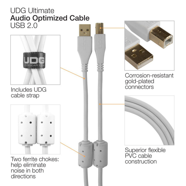 UDG Cable USB 2.0 A-B White